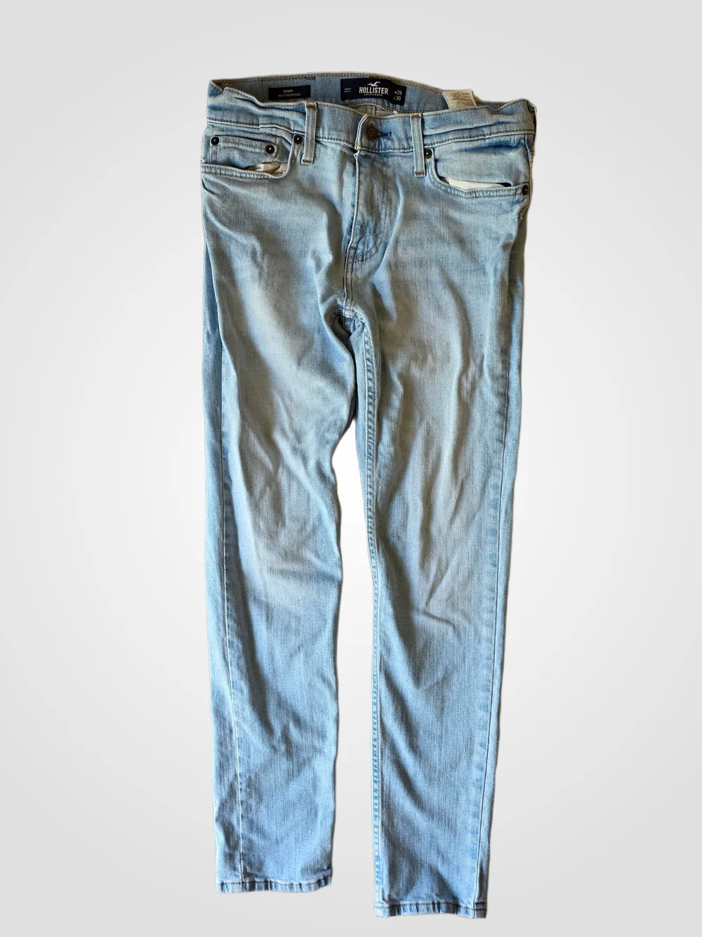 Hollister Men’s Pale Blue Skinny Jeans